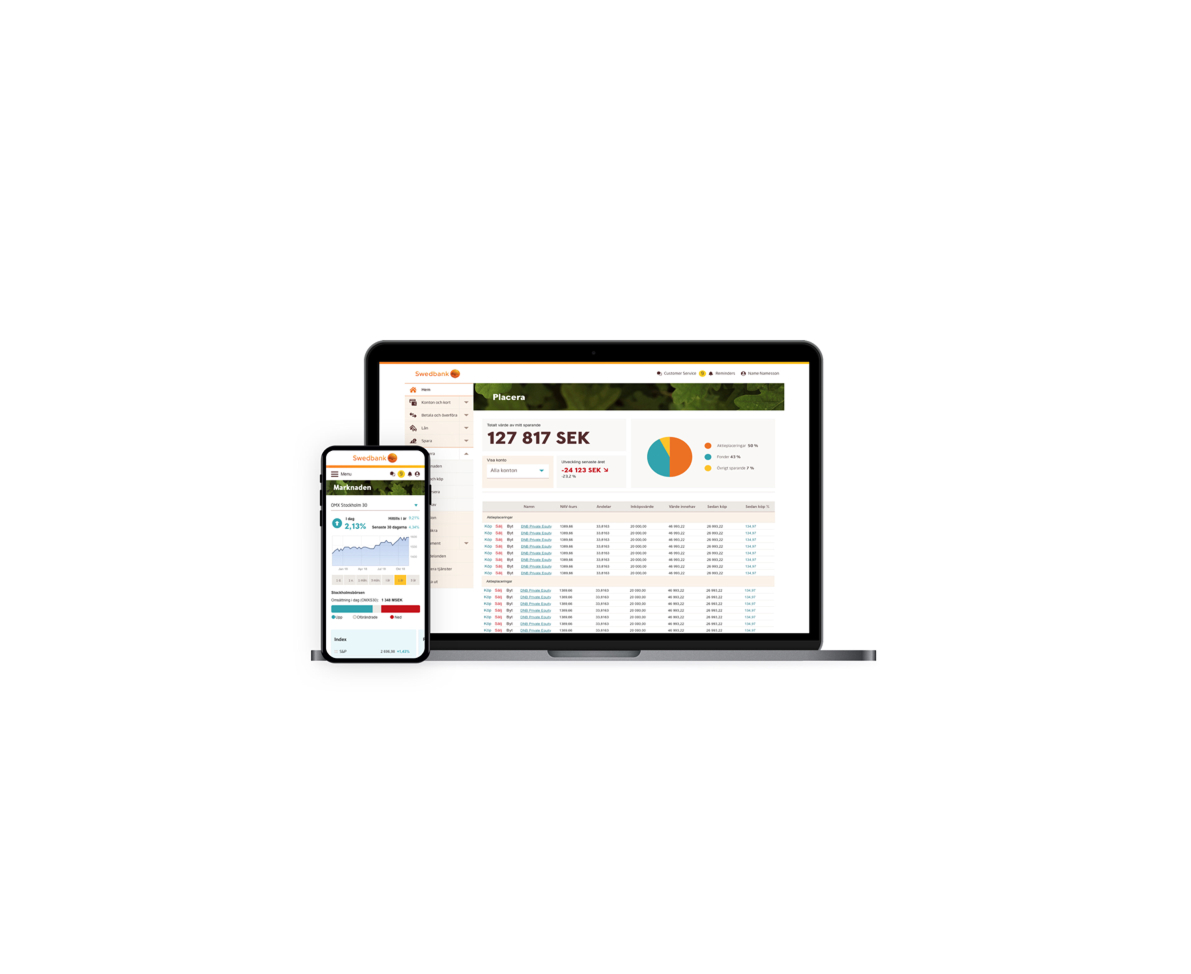 Swedbank savings and investments platform
